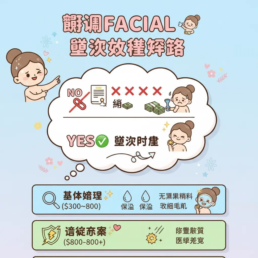 觀塘facial 推薦 - 單次收費